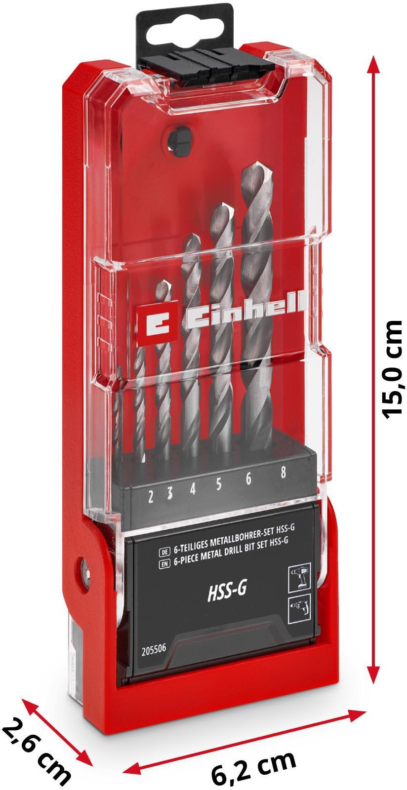 Einhell 6pc HSS-Ground drill bit Set