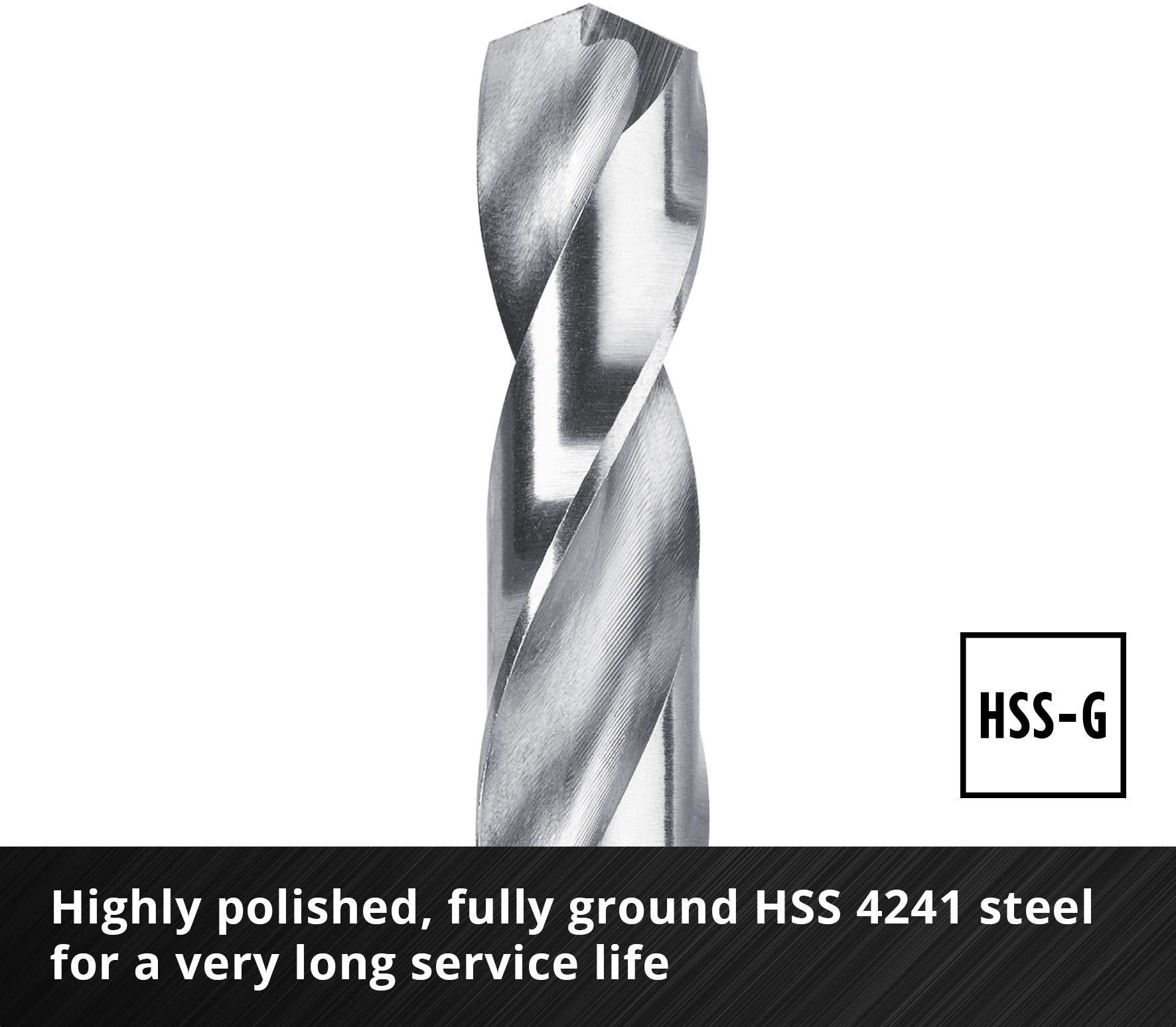 Einhell 19pc HSS-Ground drill bit Set