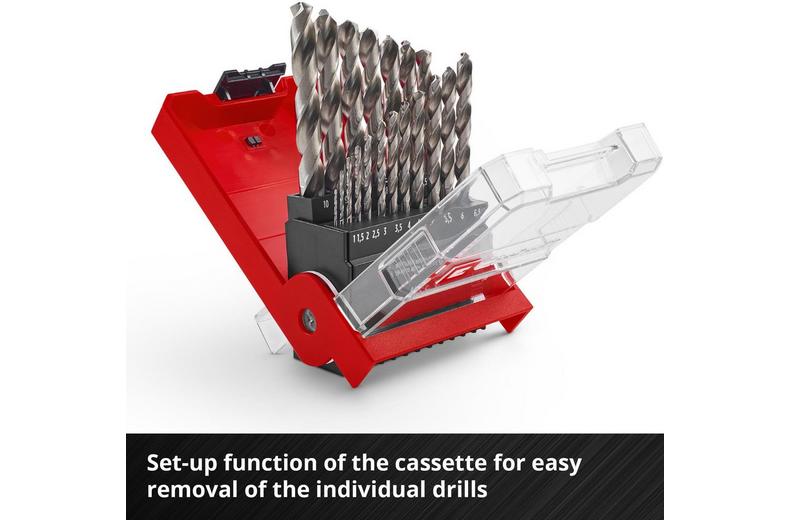 Einhell 19pc HSS-Ground drill bit Set Einhell 19pc HSS-Ground drill bit Set