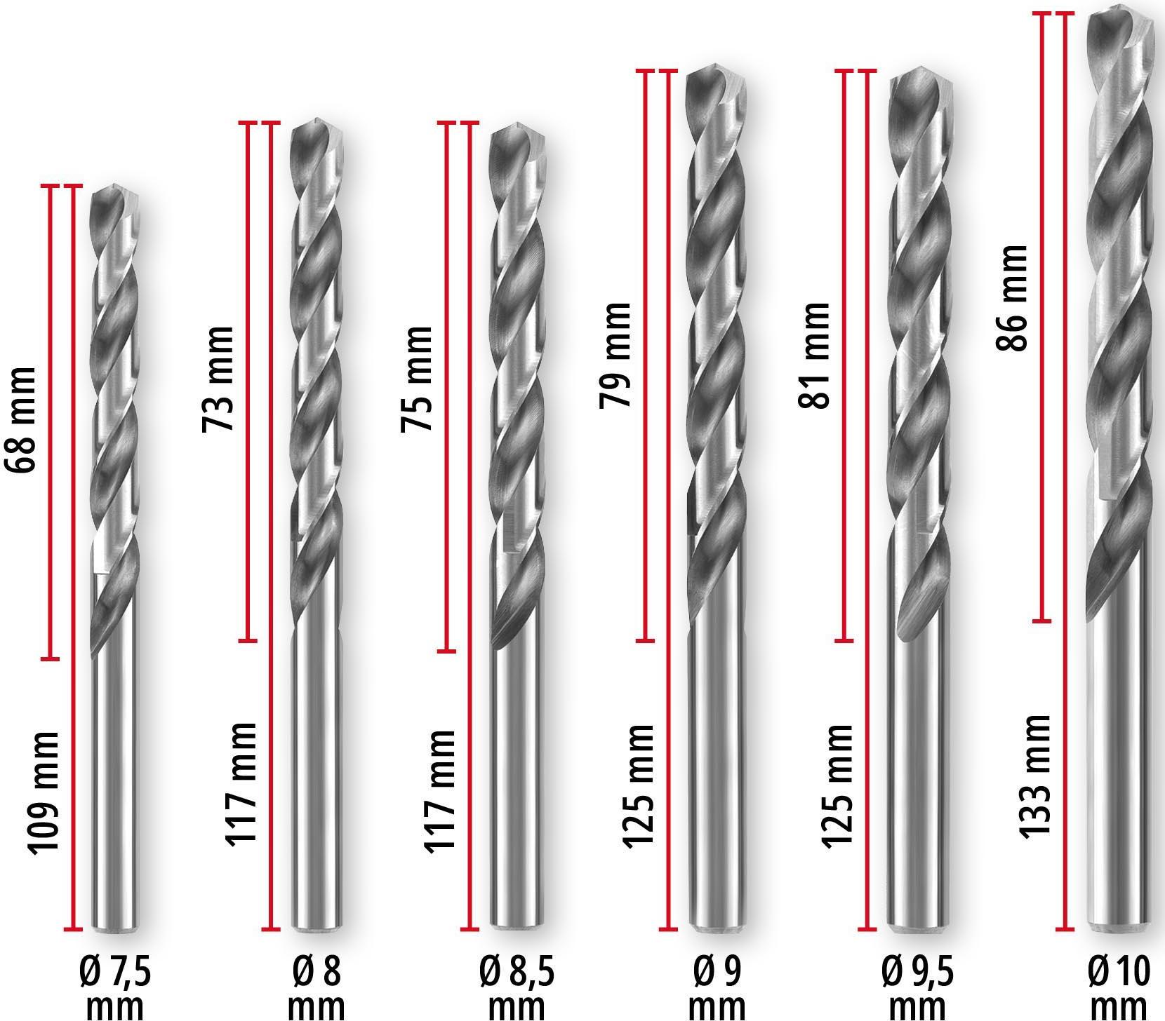 Einhell 19pc HSS-Ground drill bit Set