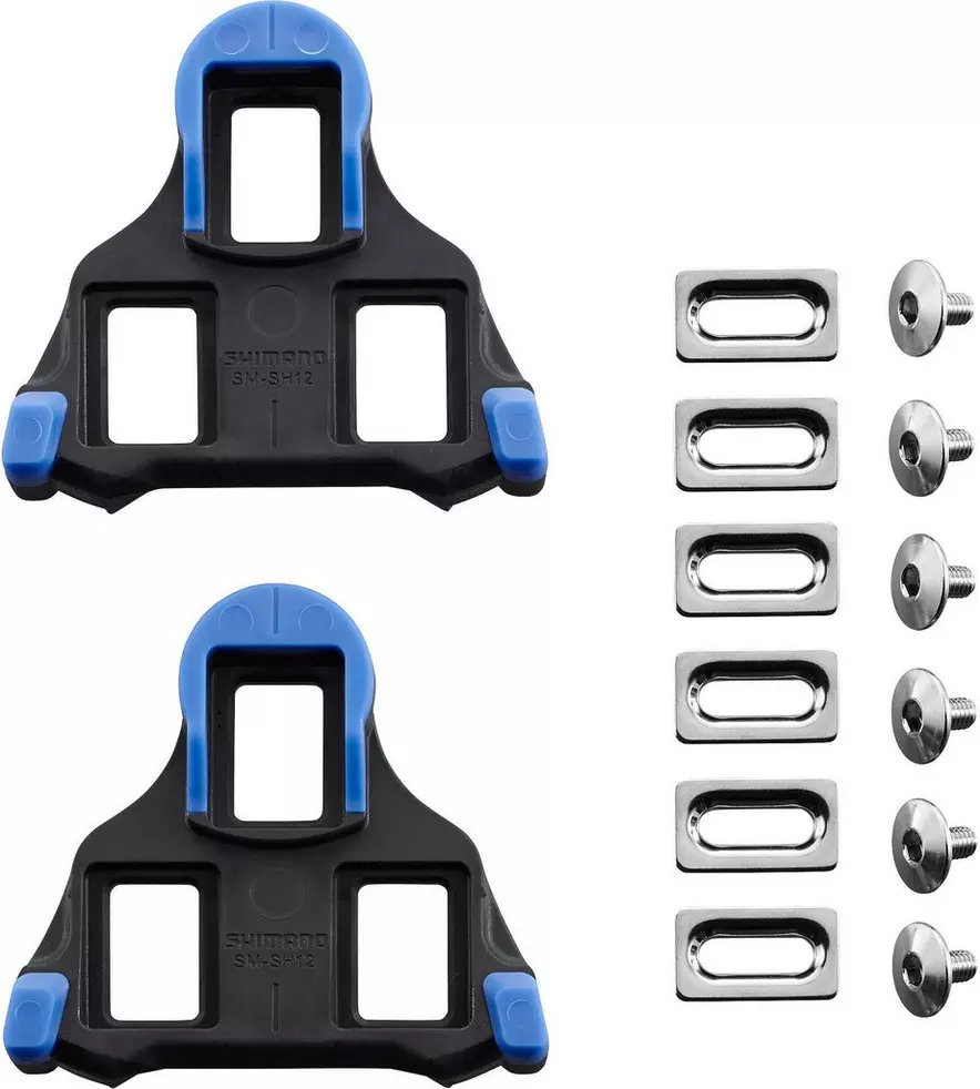 Shimano SM SH12 SPD SL Blue Road Cleats Halfords UK