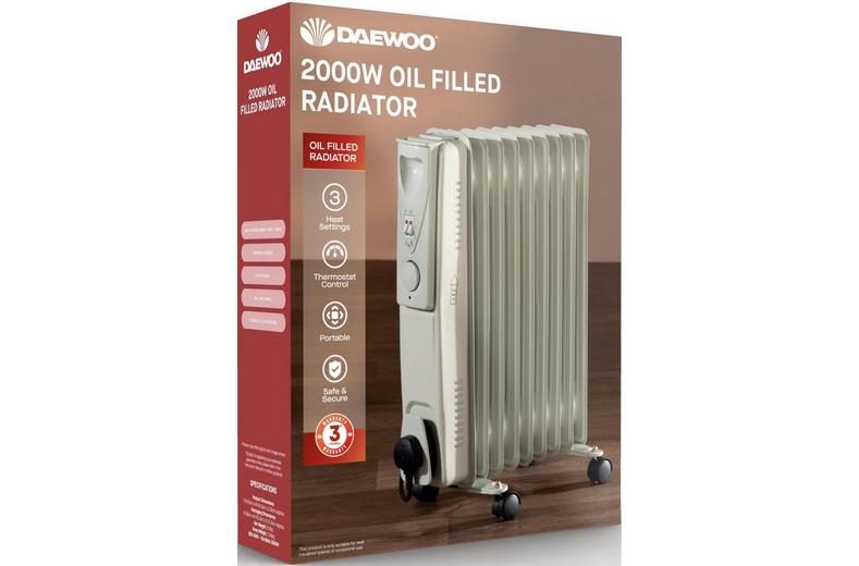 DAEWOO 2000W Oil Filled Radiator DAEWOO 2000W Oil Filled Radiator