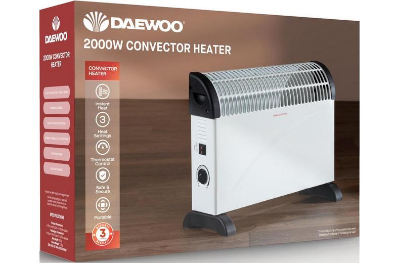 DAEWOO 2000W Convector Heater DAEWOO 2000W Convector Heater