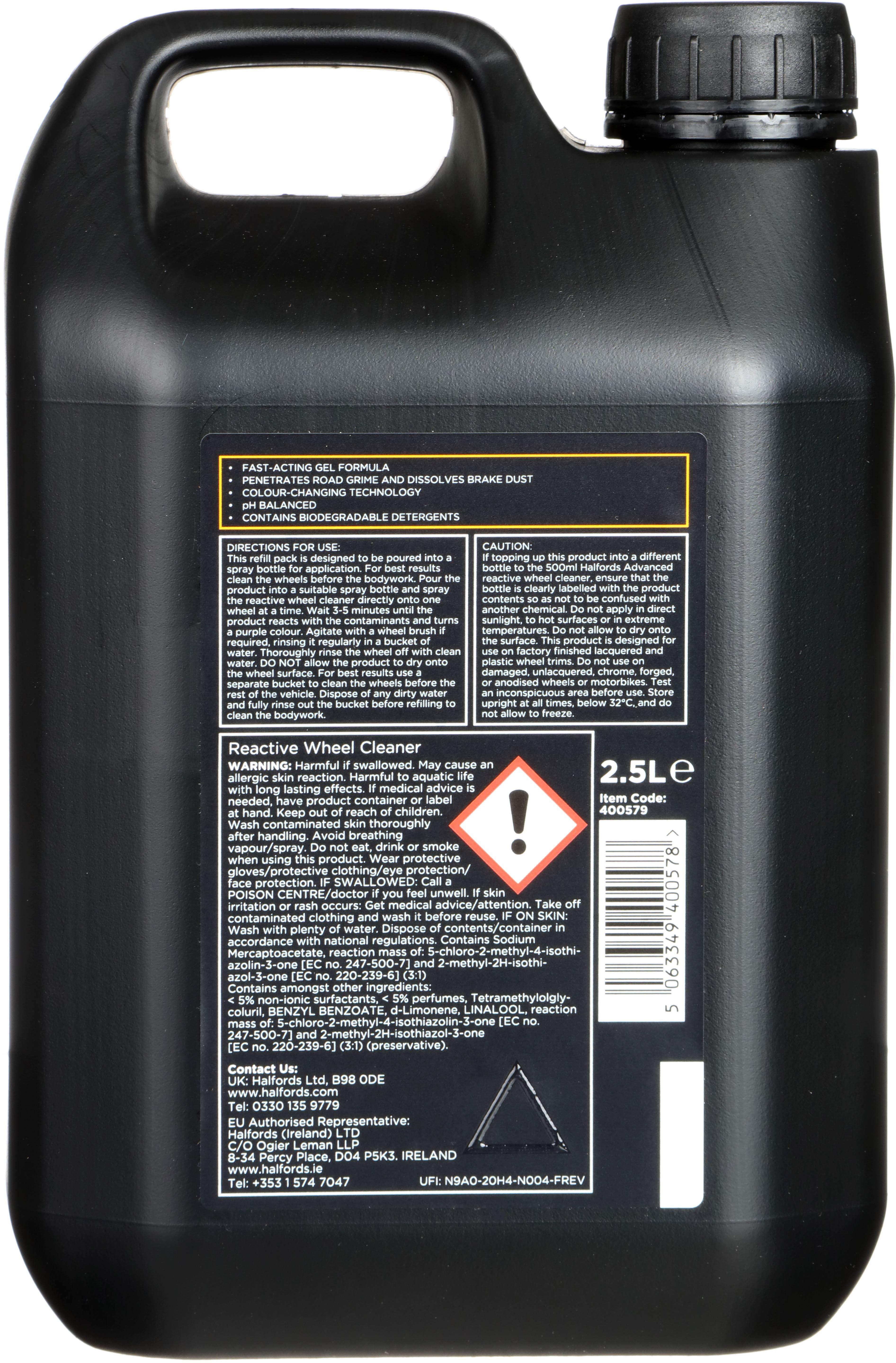 Halfords Advanced Reactive Wheel Cleaner 2.5L