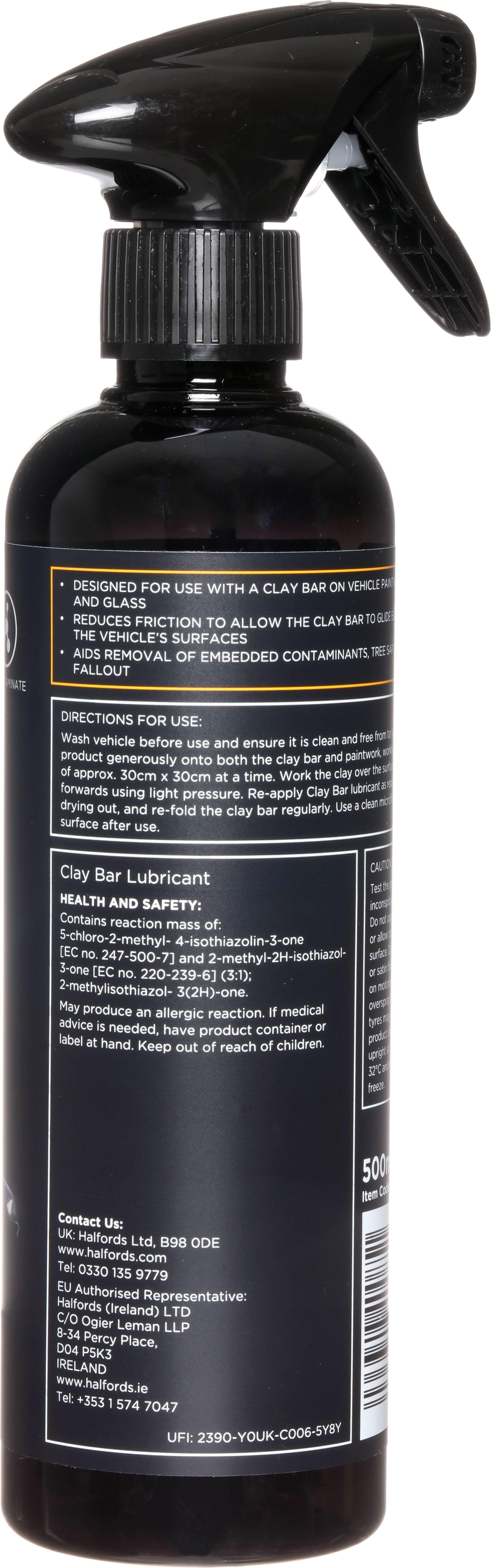 Halfords Advanced Clay Bar Lubricant 500ml