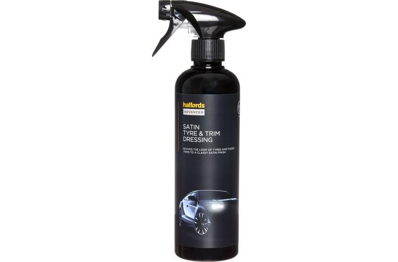 Halfords Advanced Satin Tyre and Trim Dressing Spray Halfords Advanced Satin Tyre and Trim Dressing Spray