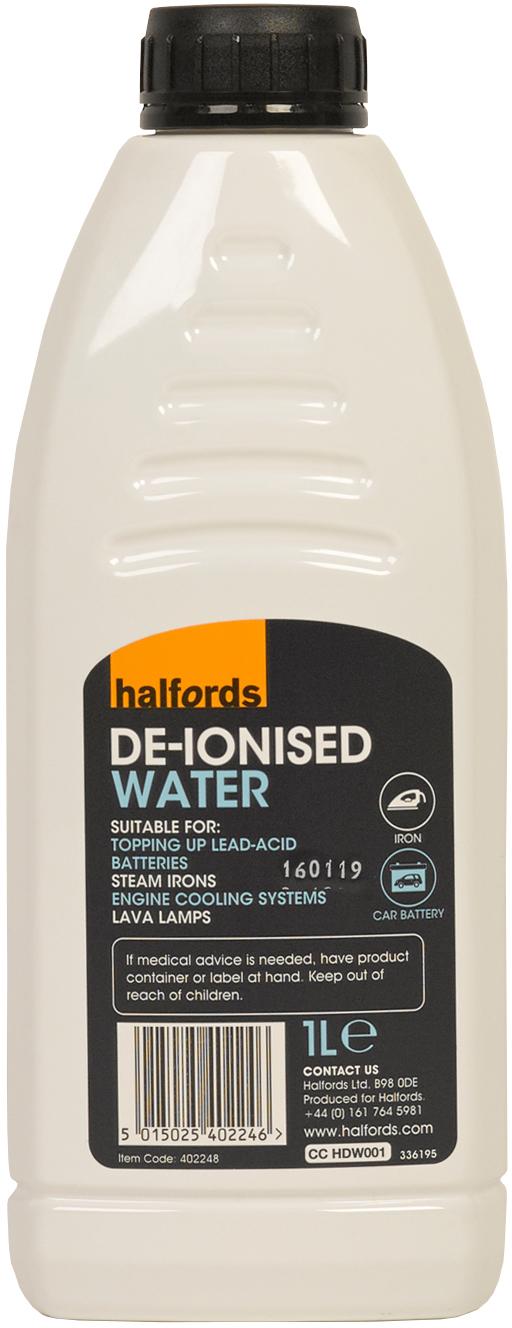 Halfords Battery Top-Up Water 1L