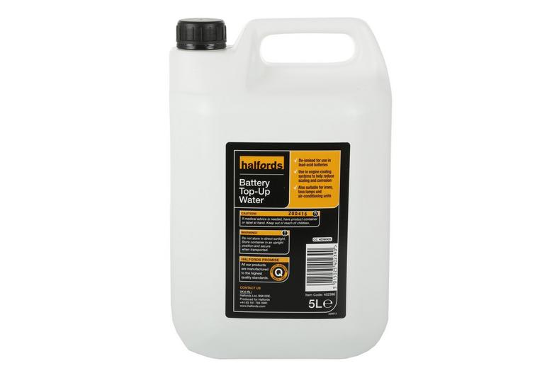 Halfords De-ionised Water 5L Halfords De-ionised Water 5L