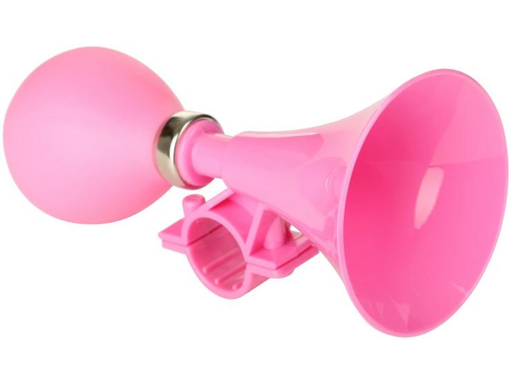 Child's pink bicycle horn.