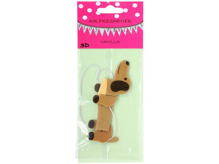 Flos Fancies Dog 3D Vanilla Air Freshener 403975