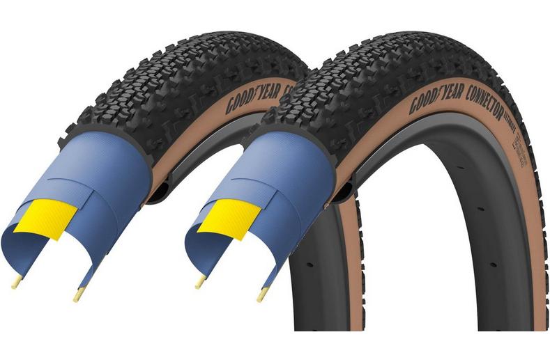 Goodyear Connector Tubeless Complete Tyre Bundle, Tanwall 650x50b Goodyear Connector Tubeless Complete Tyre Bundle, Tanwall 650x50b