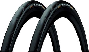 Continental Grand Sport Clincher Tyre Bundle, Black 700x23c