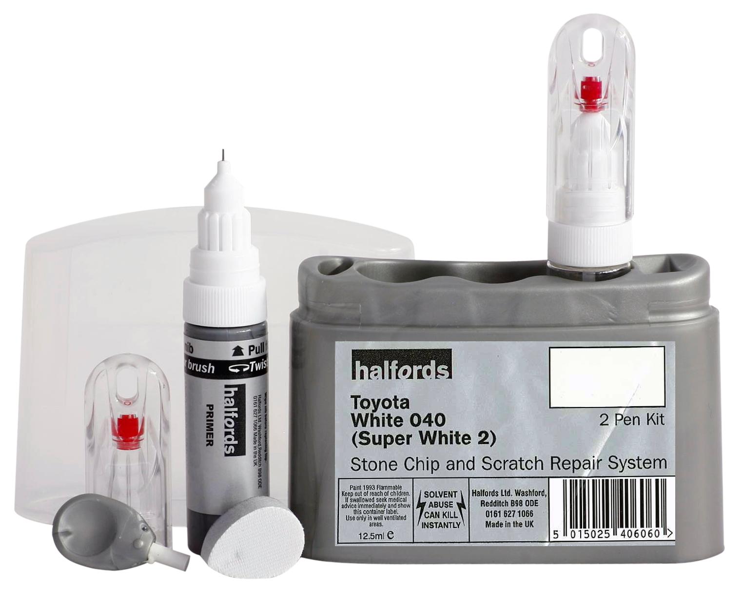Halfords Toyota White 040 Scratch & Chip Repair Kit Halfords UK