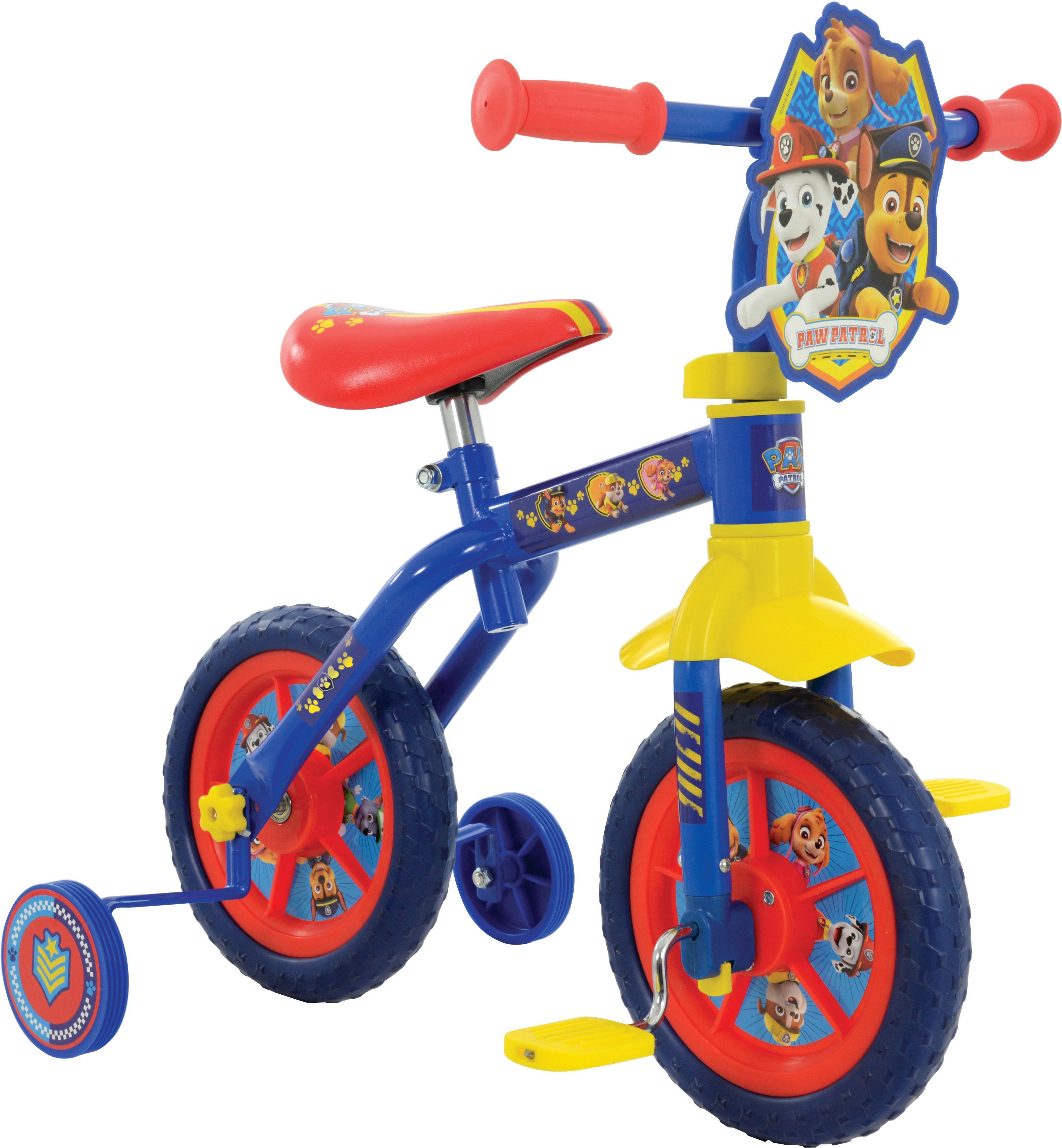 Paw Patrol 2in1 Training Bike 10" Wheel Halfords UK
