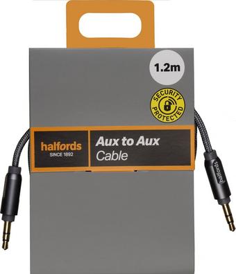 Halfords Aux to Aux 1.2m Charcoal