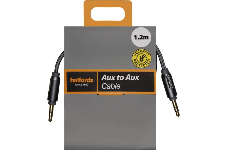 Halfords Aux to Aux 1.2m Charcoal Halfords Aux to Aux 1.2m Charcoal