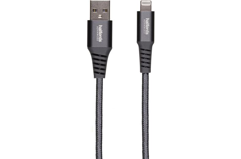 Halfords USB-A to Lightning 1.2m Charcoal Halfords USB-A to Lightning 1.2m Charcoal