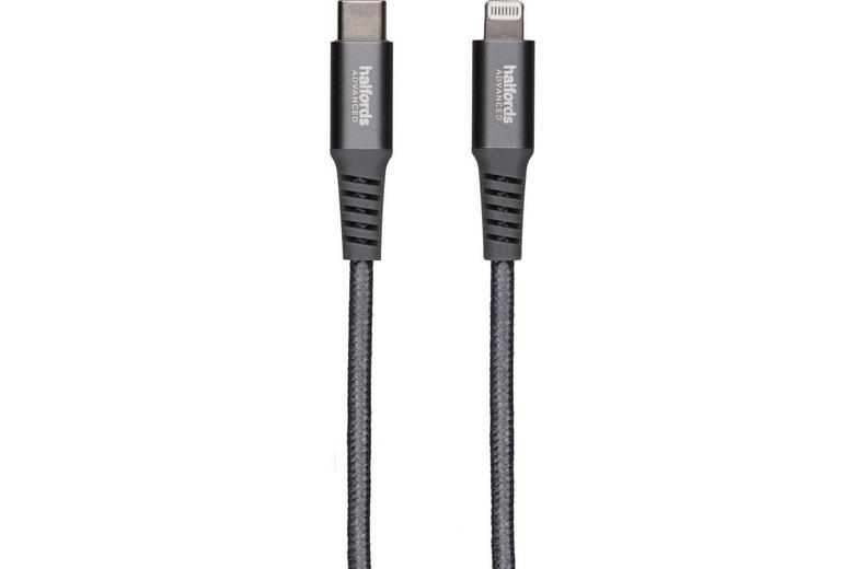 Halfords USB-C to Lightning 1.2m Charcoal Halfords USB-C to Lightning 1.2m Charcoal