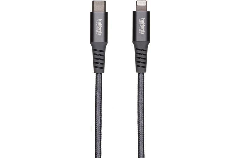 Halfords USB -C to Lightning 2m Charcoal Halfords USB -C to Lightning 2m Charcoal