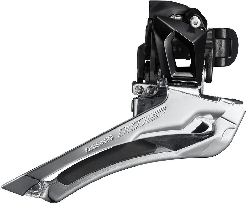 Halfords Shimano 105 Fd R7000 11 Speed Front Derailleur Double Band On 28.6 31.8Mm Black HAL406710 at Cycling Bargains