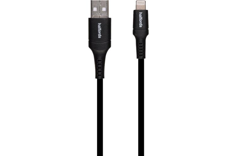 Halfords USB A-Lightning Cable 1.2m Black Halfords USB A-Lightning Cable 1.2m Black