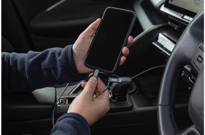 Halfords USB-C-USB-C&Lightning 1.2m Charcoal Halfords USB-C-USB-C&Lightning 1.2m Charcoal