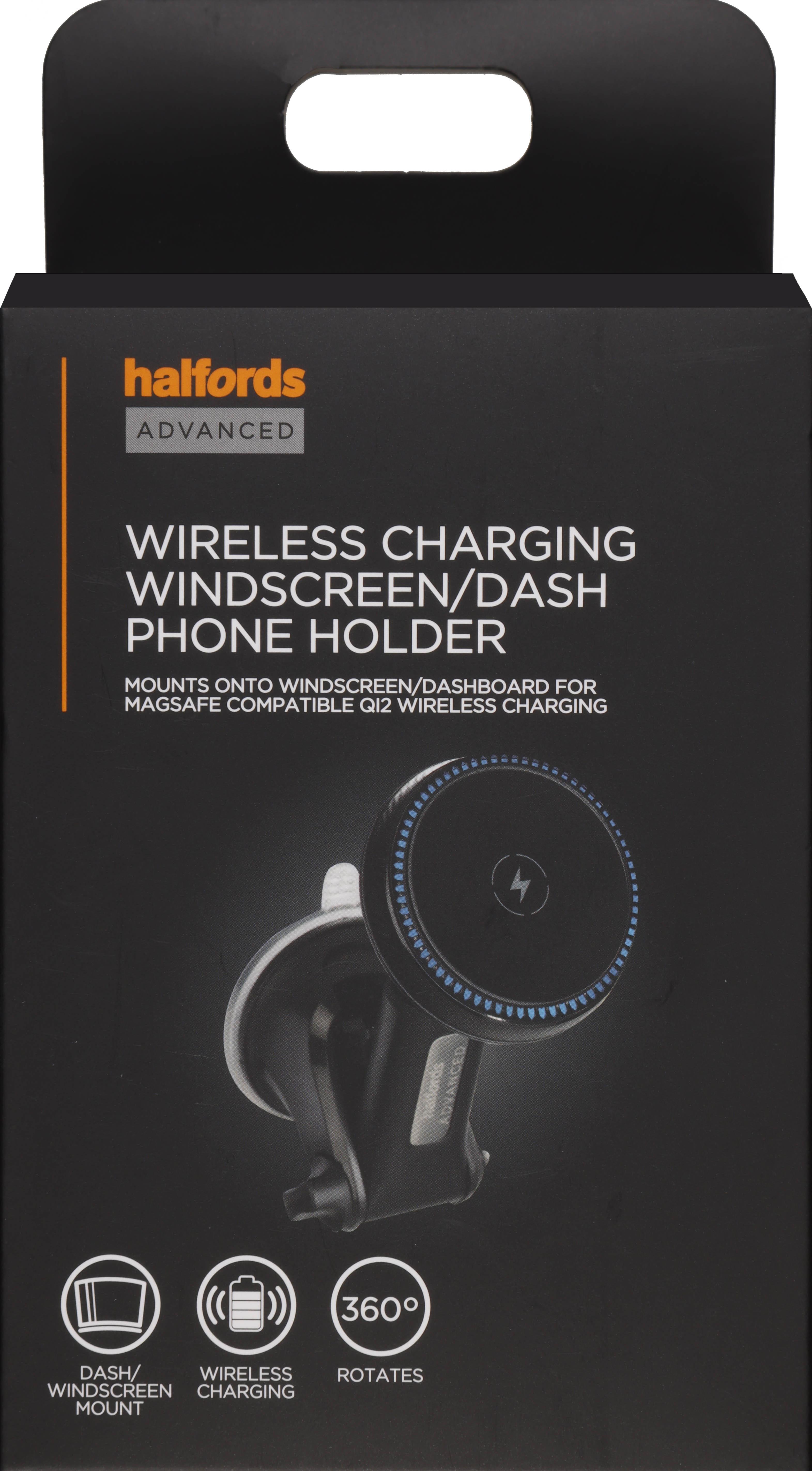 Halfords Advanced Wireless Windscreen and Dash Phone Holder