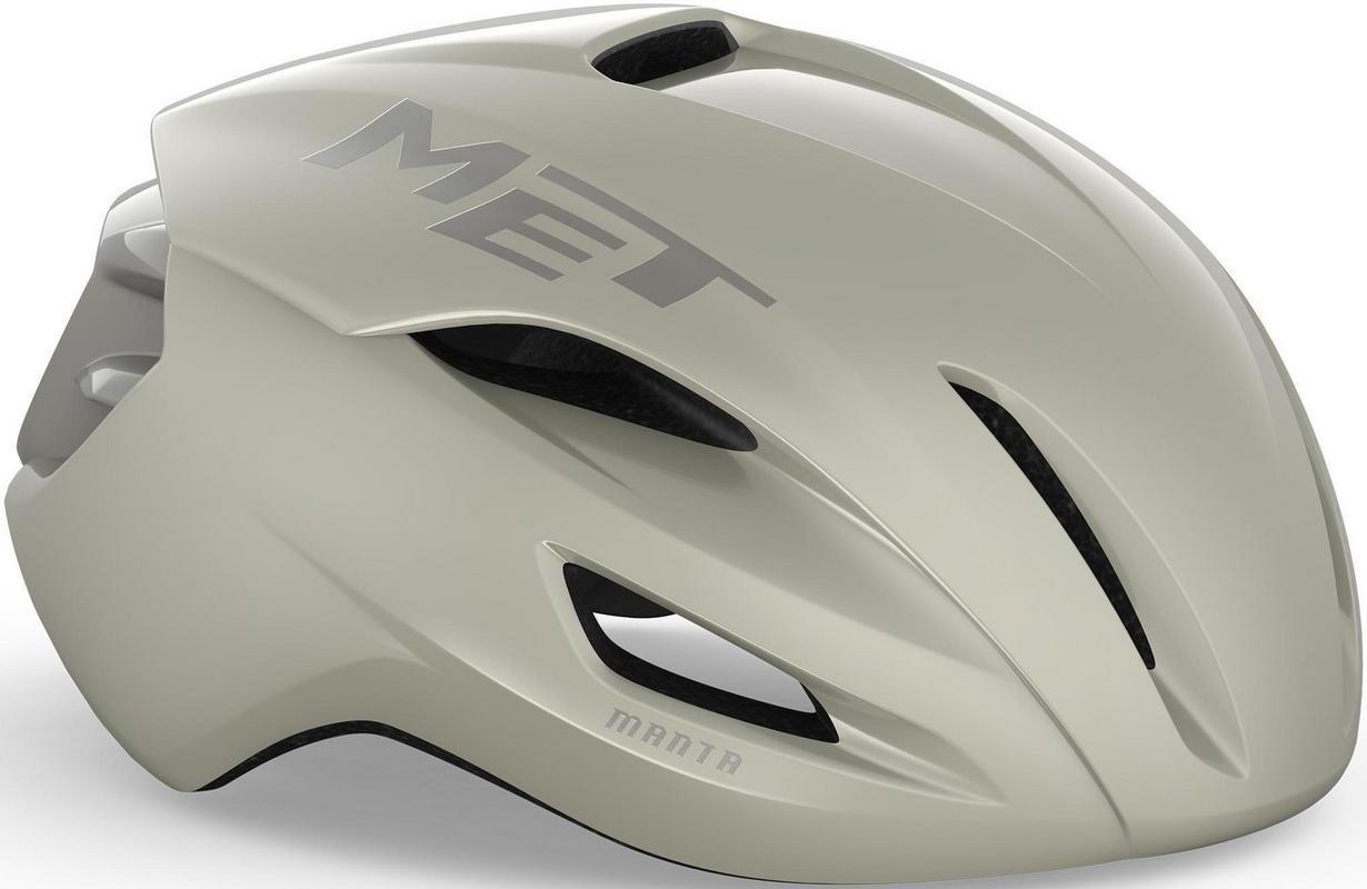 Halfords MET Met Manta Helmet, Mips, Glossy Greige, Small | Extra 8% off for BC Members