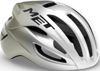 MET Rivale MIPS Helmet, Glossy Silver Grey, Large