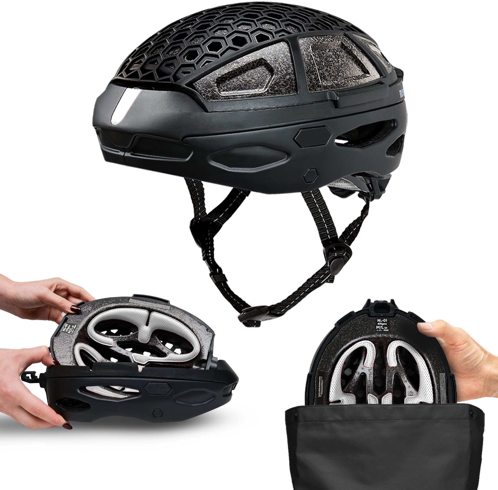 Halfords Newlane Folding Commuter Helmet, 56-61cm, White | Extra 8% off for BC Members