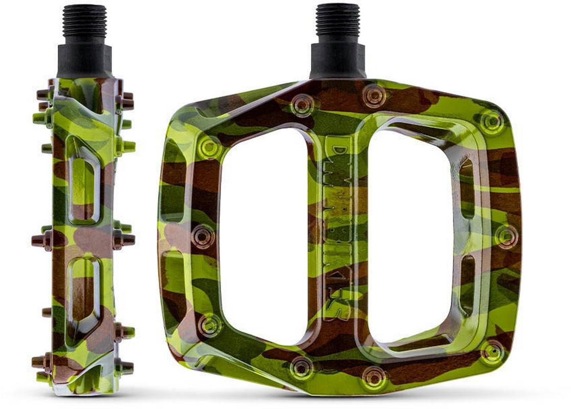 Halfords DMR V6 Nylon MTB Pedals, Green Camo | Extra 8% off for BC Members