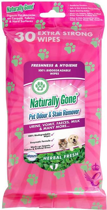 Naturally Gone 30 Extra Strong Wipes