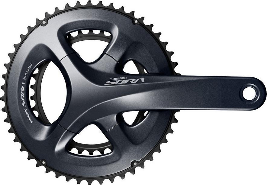 Shimano Sora FC-R3000 9 Speed Chainset 50/34T, 170mm | Halfords UK
