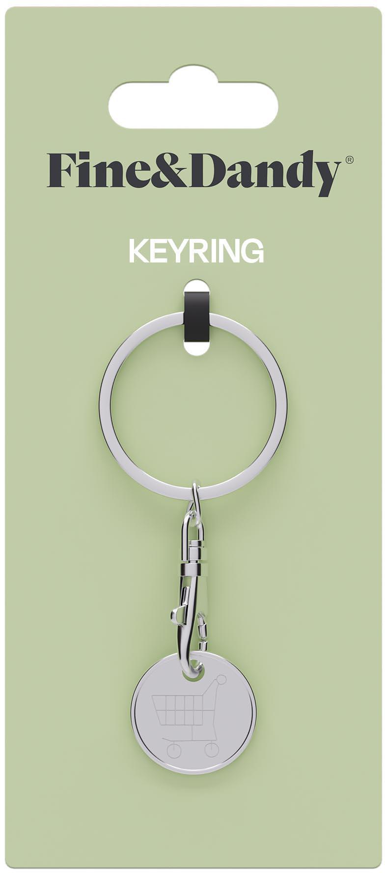 Trolley Coin keyring