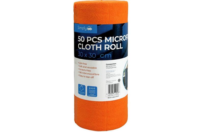 50PK 30*30cm Microfibre Roll 50PK 30*30cm Microfibre Roll