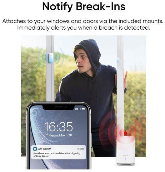 Eufy 5 Piece Home Alarm Kit - White