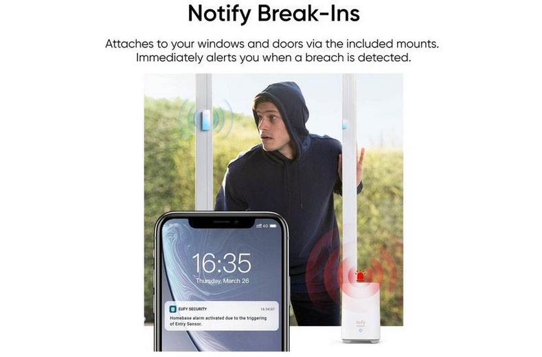 Eufy 5 Piece Home Alarm Kit - White Eufy 5 Piece Home Alarm Kit - White