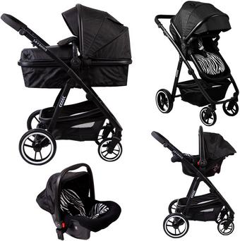 Red Kite Push Me Savanna Travel System - Black | Halfords UK