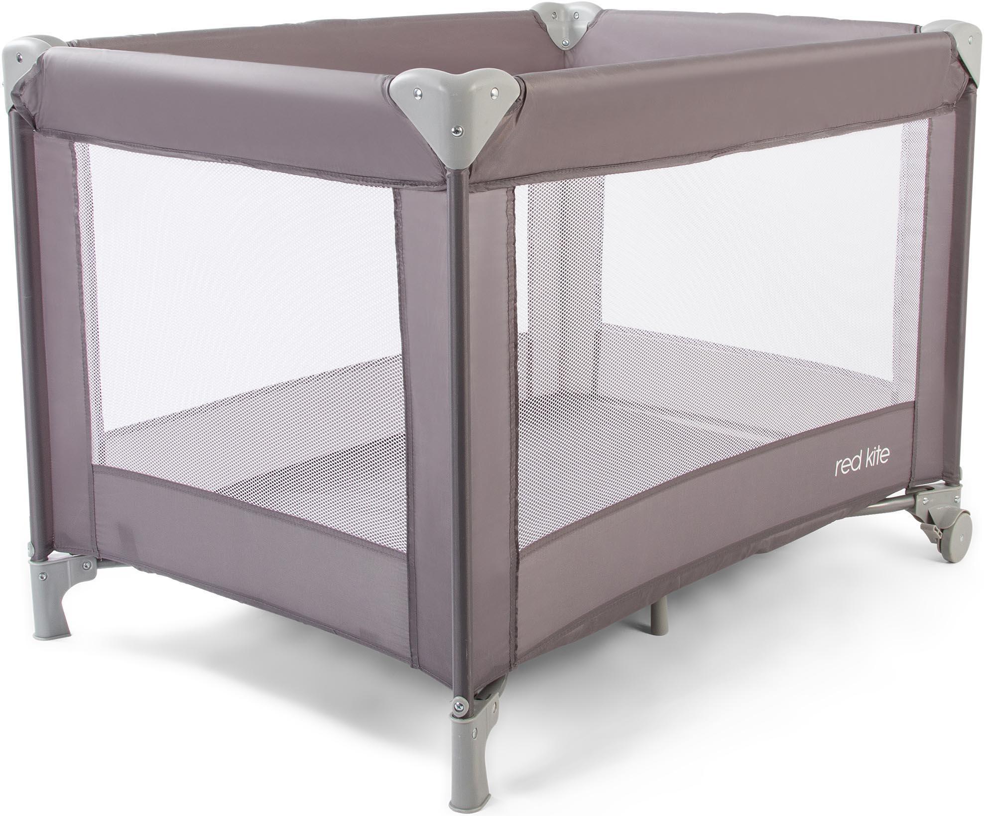 Red Kite Sleeptight Travel Cot Grey Halfords Uk