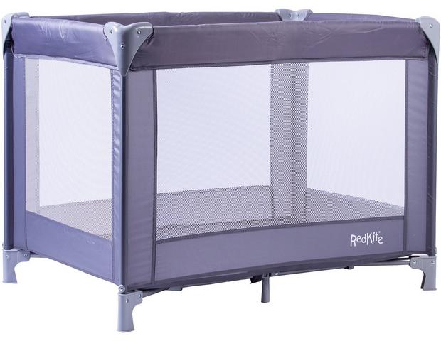 Red Sleeptight Travel Cot - Grey | Halfords
