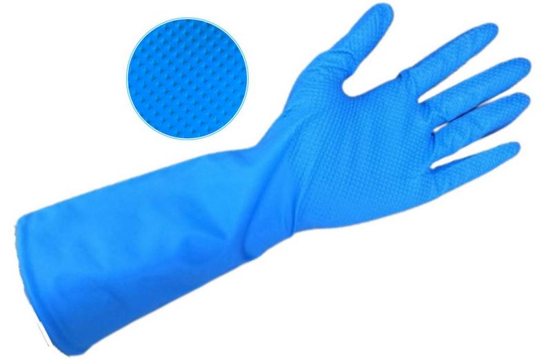 DTS CRAB BLUE 12'' EXTENDED CUFF - BOX OF 100 DTS CRAB BLUE 12'' EXTENDED CUFF - BOX OF 100