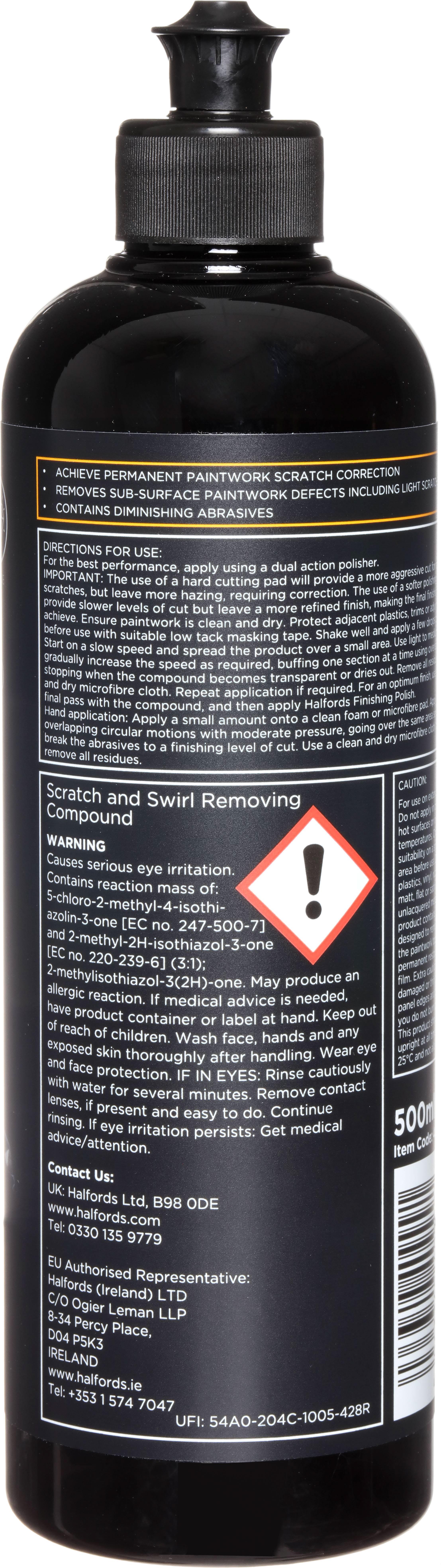 Halfords Advanced Scratch & Swirl Compound 