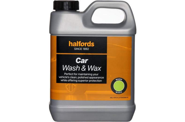 Halfords Car Wash and Wax 1L Halfords Car Wash and Wax 1L