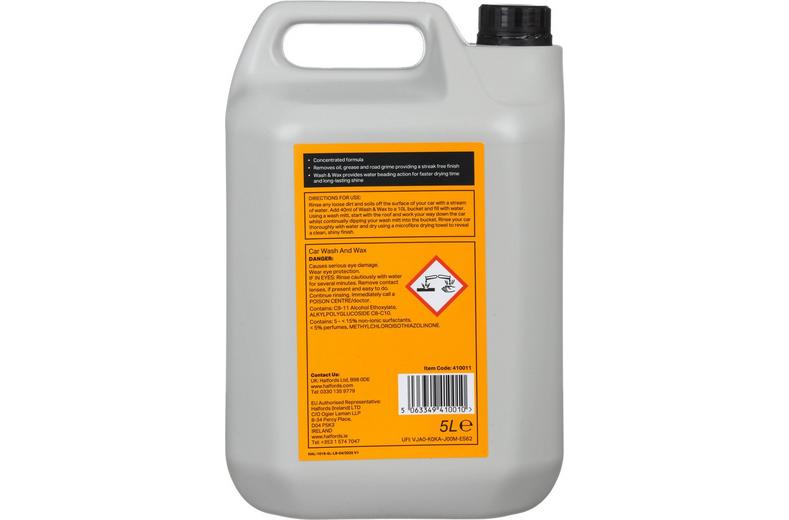 Halfords Car Wash and Wax 5L Halfords Car Wash and Wax 5L