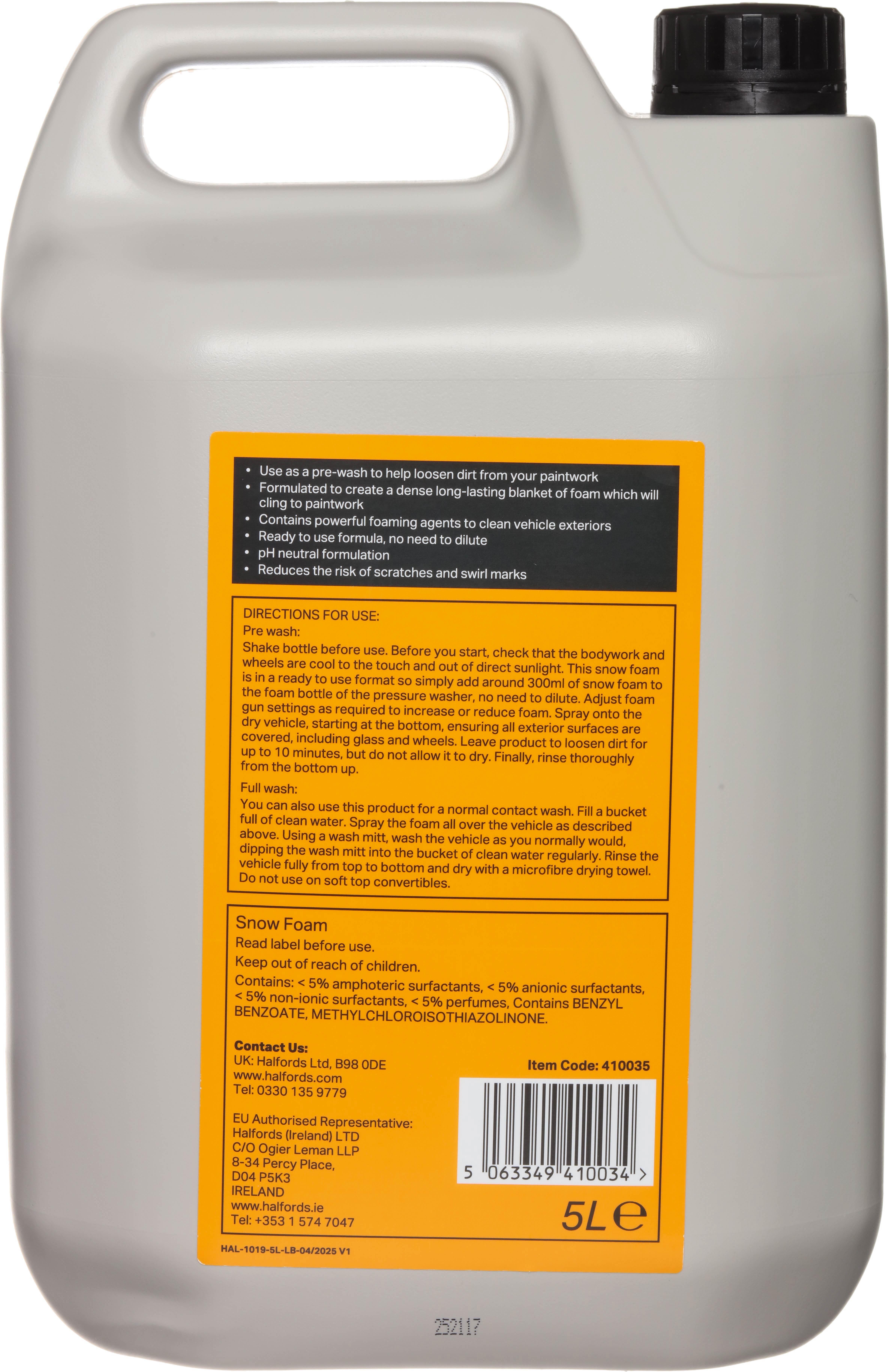 Halfords Snow Foam 5L