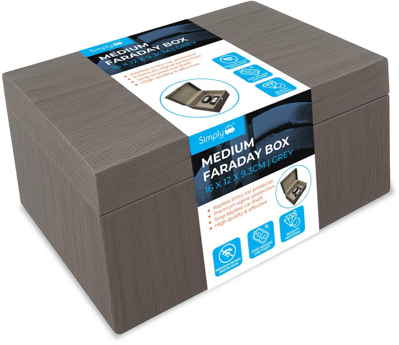 Simply Auto Faraday Box Grey Medium
