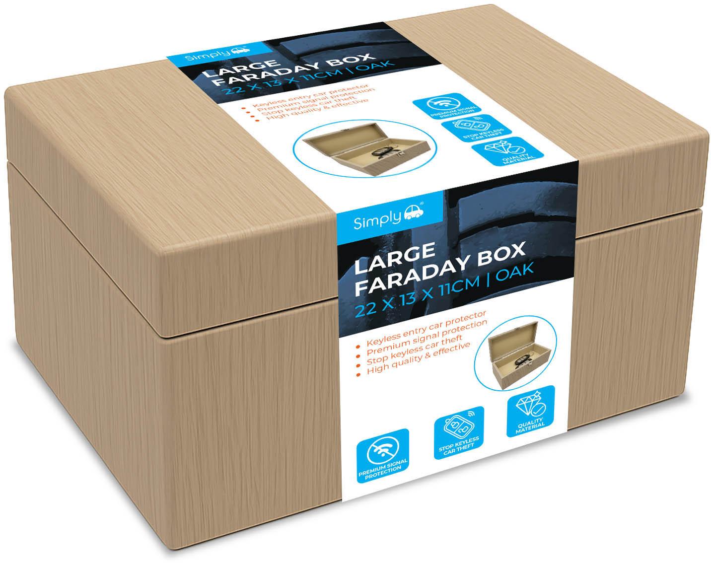 Simply Auto Faraday Box Oak Large