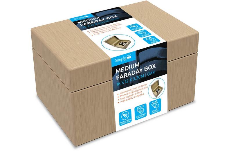 Simply Auto Faraday Box Oak Medium Simply Auto Faraday Box Oak Medium