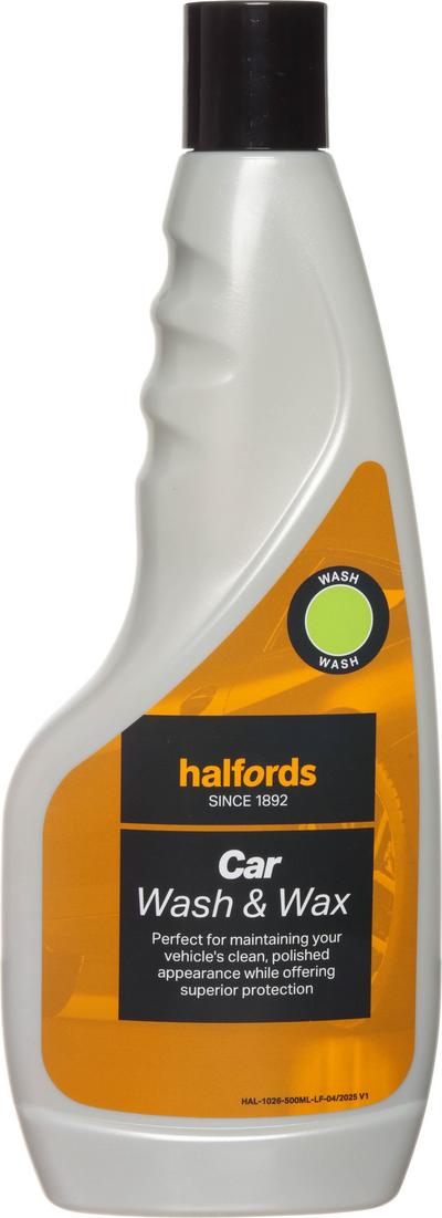 Halfords Car Wash and Wax 500ml Halfords Car Wash and Wax 500ml