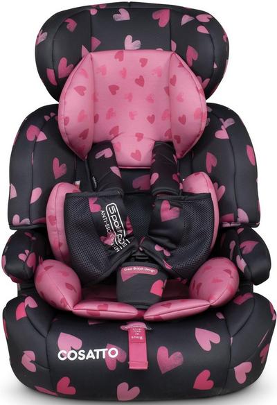Cosatto Zoomi Group 123 Car Seat - Charcoal Lighthearted Car Seat Cosatto Zoomi Group 123 Car Seat - Charcoal Lighthearted Car Seat